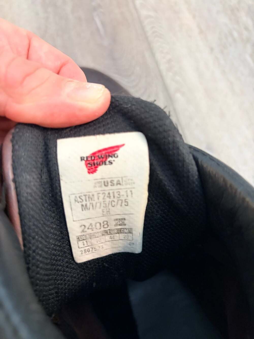 Red Wing Boots 2408 US Size 11 MGenuine leather Brown - Picture 4 of 5